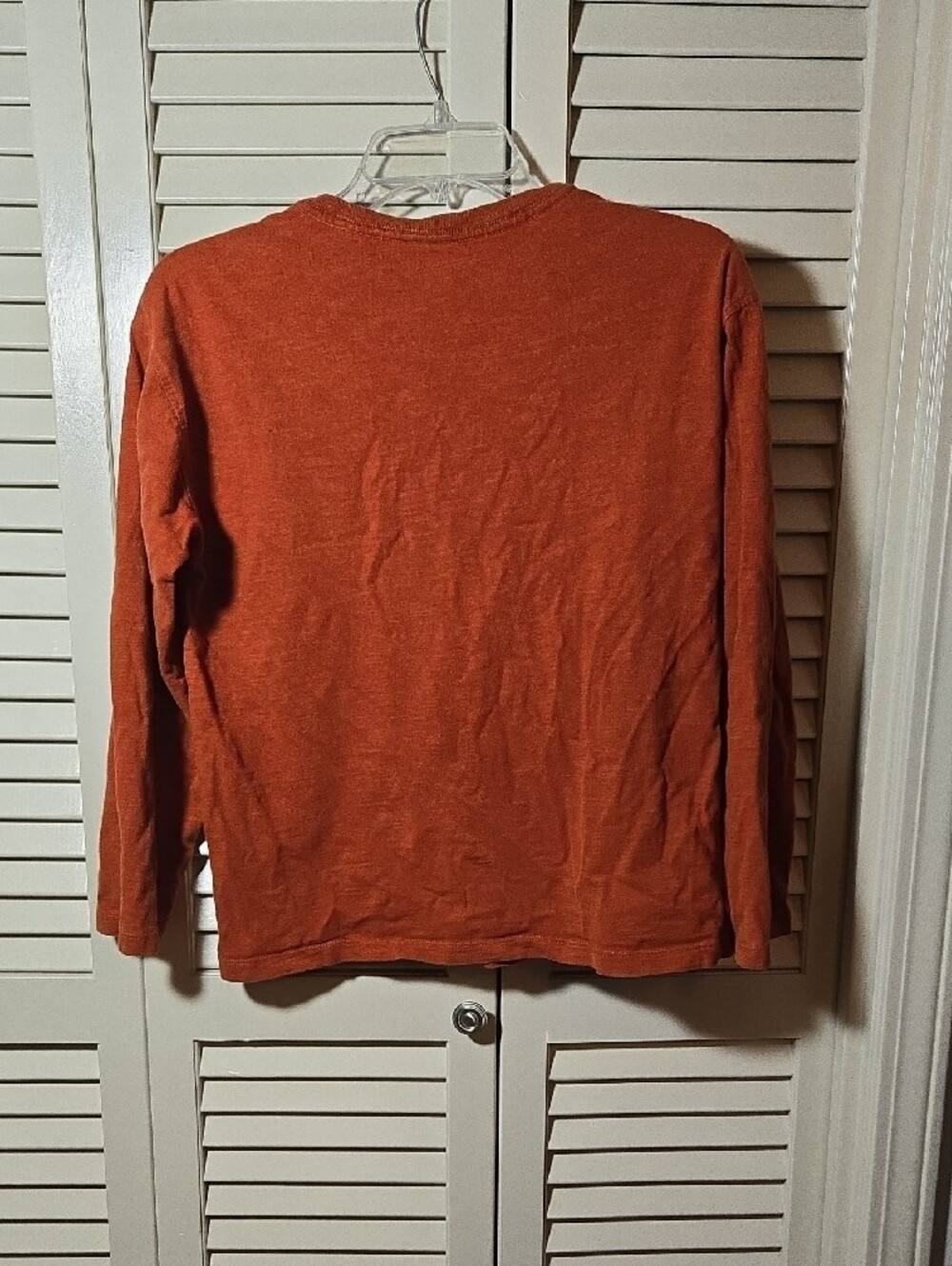 5 For $25! Old Navy Boy's 14-16 Burnt Orange Long-Sleeve Tee - Picture 3 of 4